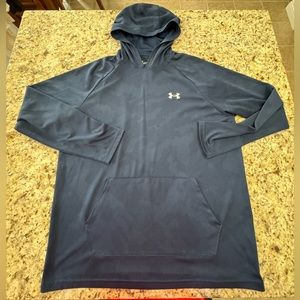 Under Armour - Hoodie - Loose Fit - Heatgear - Large - LG - Navy -100% Polyester